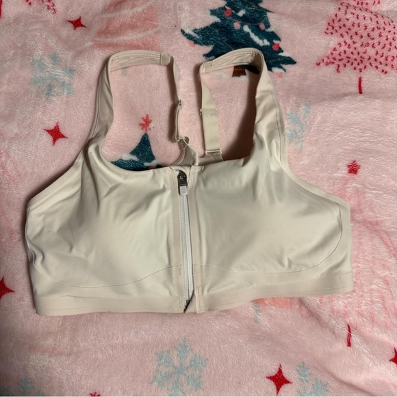 Athleta Other - White Zip-Front Sports Bra